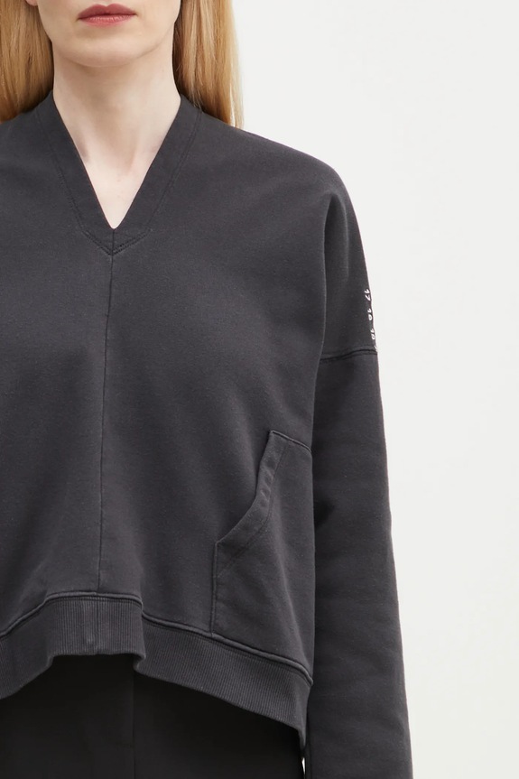 MM6 Maison Margiela bluza bawełniana czarny S52GU0239