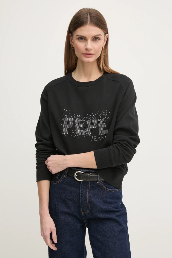 Μπλούζα Pepe Jeans LUNA μαύρο PL581466