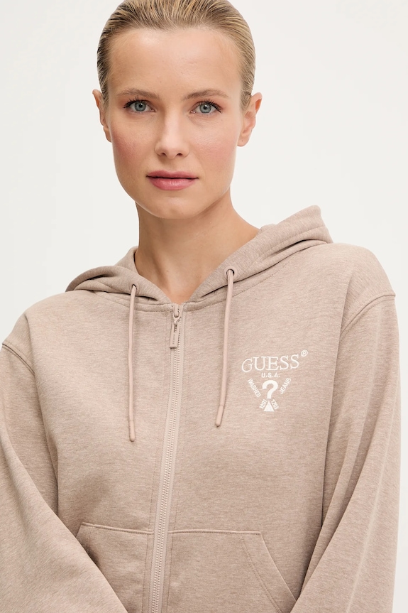 Μπλούζα Guess ROBERTA καφέ V5RQ20.KC3D2