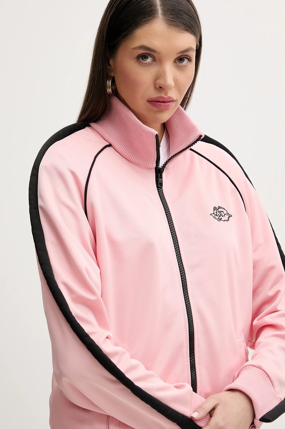 Fiorucci felpa Puffy Piping Angel Track Sweatshirt rosa U02SPSZI270PL01PN02