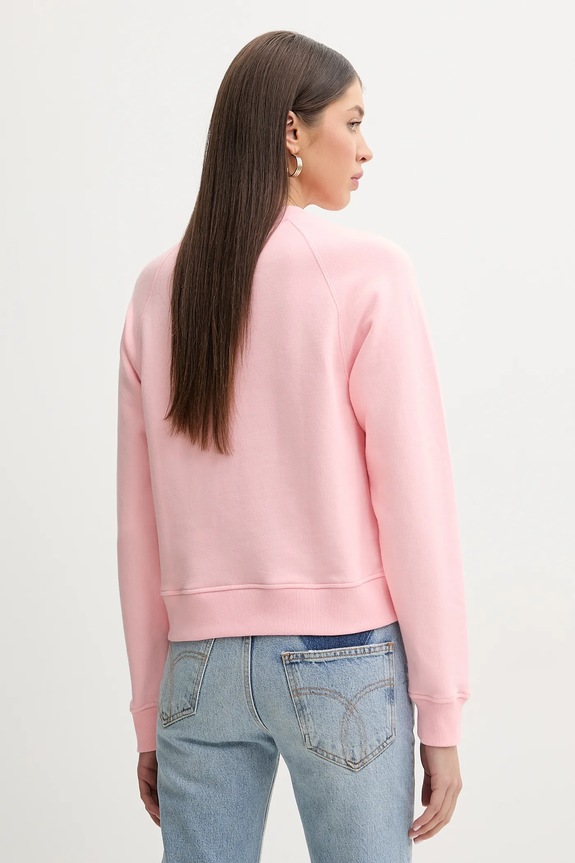 Abbigliamento Fiorucci felpa in cotone Cupid Print Slim Fit Sweatshirt W02SPSCR327CJ01PN02 rosa