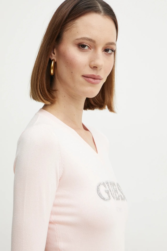 Guess pulóver HOLLY rózsaszín W5RR38.Z2NQ2