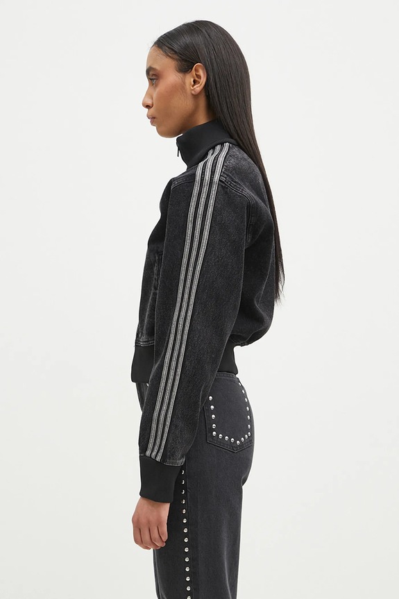 Bunda adidas Originals Adicolor Denim Tracktop JD3110 černá AW25