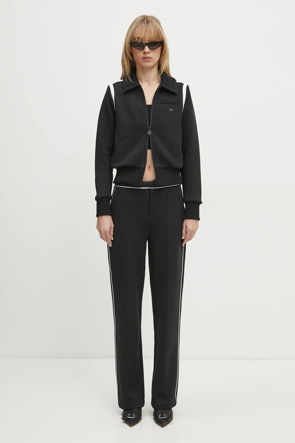 adidas Originals sweatshirt Collared Tracktop JD5470 black