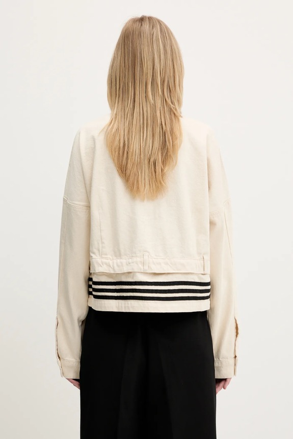 Clothing adidas Originals denim jacket Denim Track Top JD5617 beige