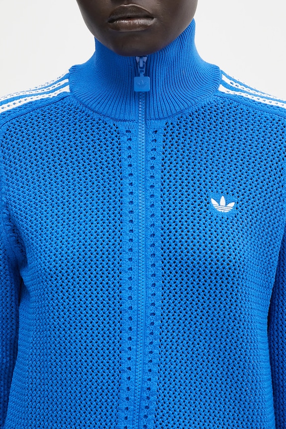 adidas Originals sweatshirt Crochet Tracktop blue JN3619
