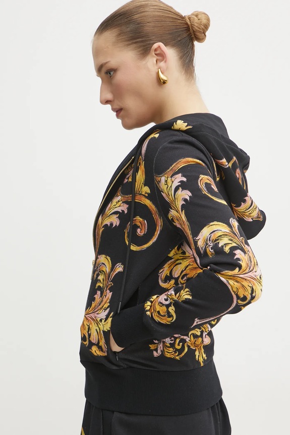 Bavlněná mikina Versace Jeans Couture černá 78HAI3P6.FS192