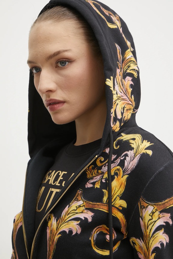 Bavlněná mikina Versace Jeans Couture 78HAI3P6.FS192 černá