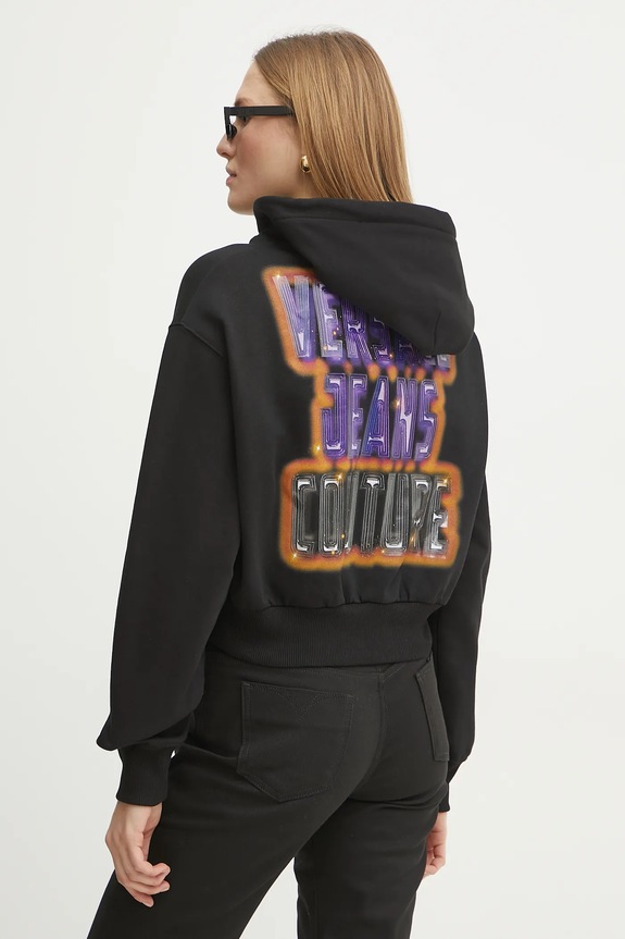 Odjeća Pamučna dukserica Versace Jeans Couture 78HAIC04.CF00C crna