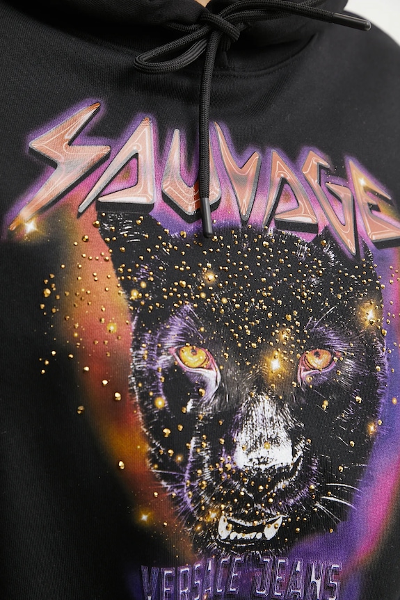 Pamučna dukserica Versace Jeans Couture 78HAIC04.CF00C crna