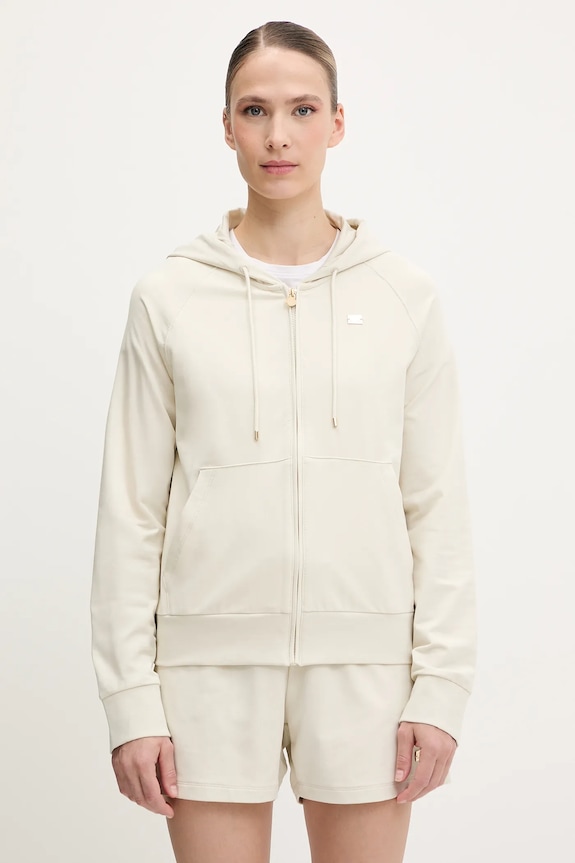 Μπλούζα EA7 Emporio Armani με ελαστάν μπεζ AF13135.7W000078