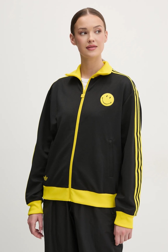 Суичър adidas Originals X Smiley еластичен черен JD2736