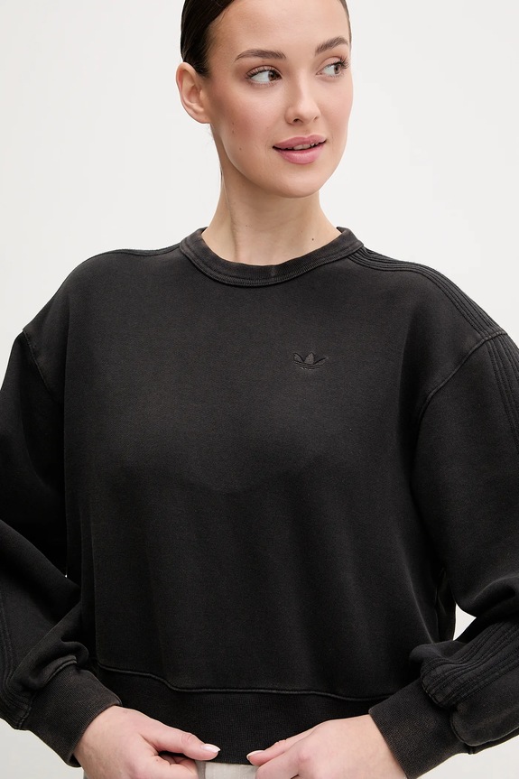 adidas Originals pamut melegítőfelső Essential fekete JP2515