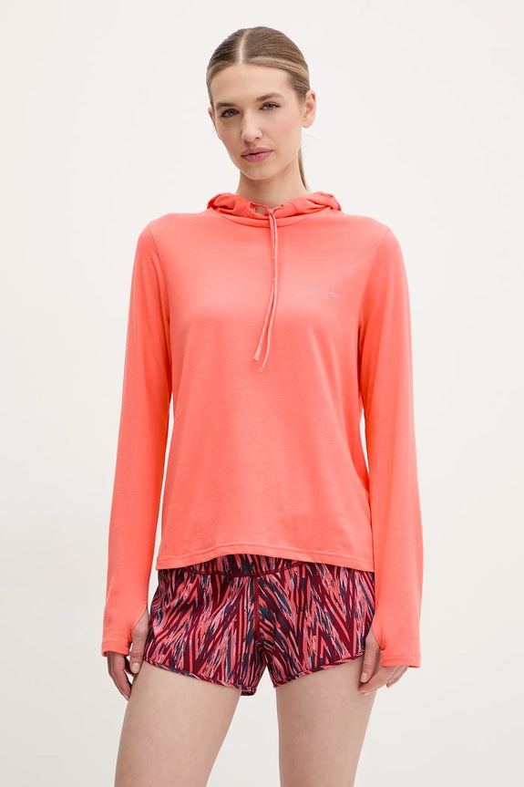 Columbia bluza sportowa Sun Trek z kapturem pomarańczowy 2145261