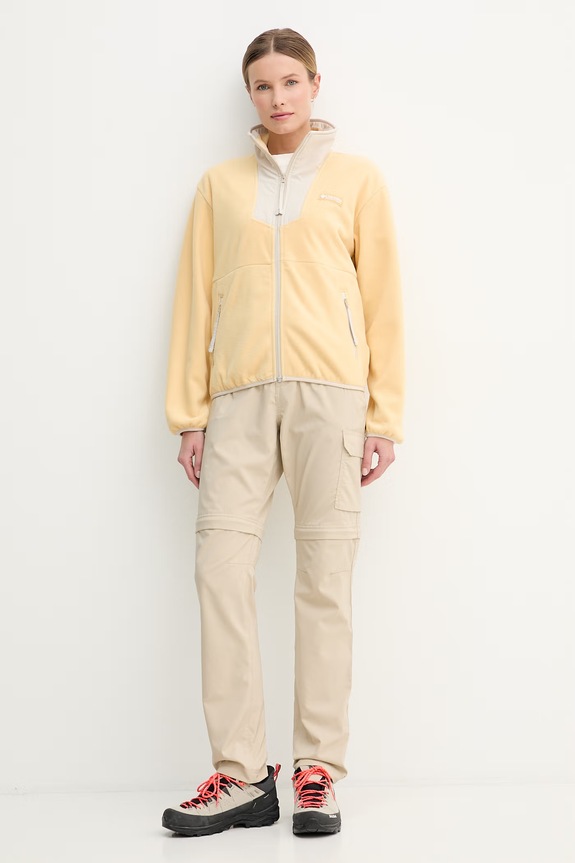 Спортен суичър Columbia Sequoia Grove 2085313 жълт SS26