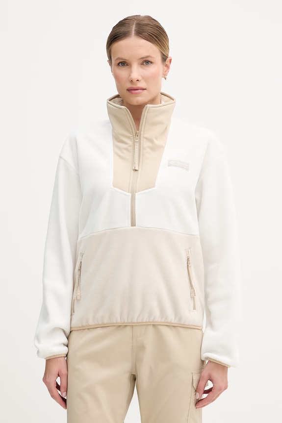 Columbia bluza sportowa Sequoia Grove gładkie beżowy 2085453