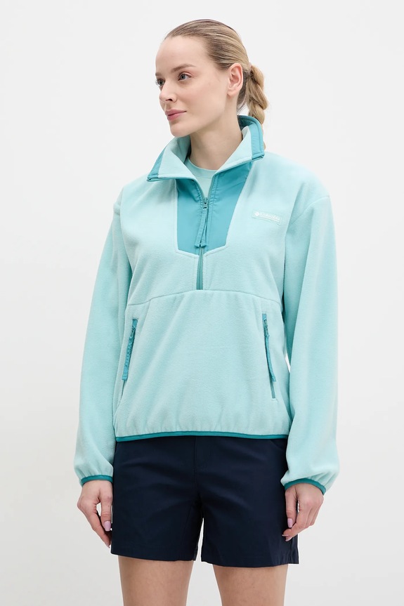 Columbia bluza sportowa Sequoia Grove bez kaptura turkusowy 2085453