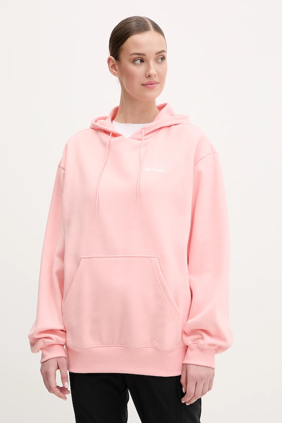 Columbia bluza dresowa Aldermore z kapturem pomarańczowy 2123001