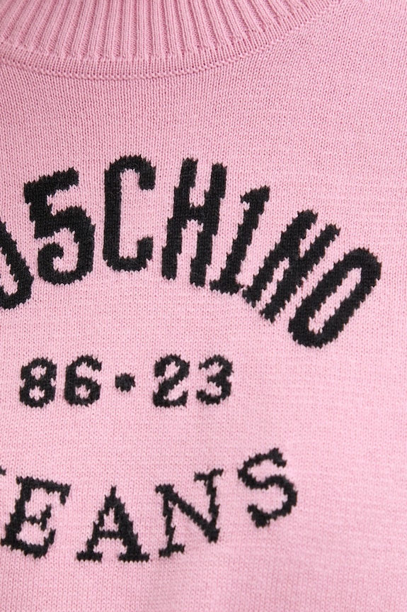 Moschino Jeans pulover de bumbac 0907.3201 roz