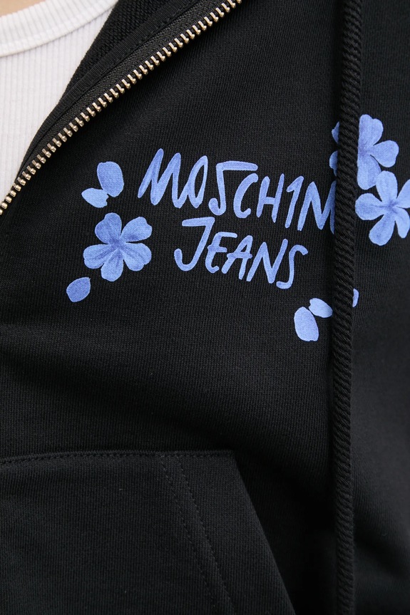 Pamučna dukserica Moschino Jeans 1703.3228 crna