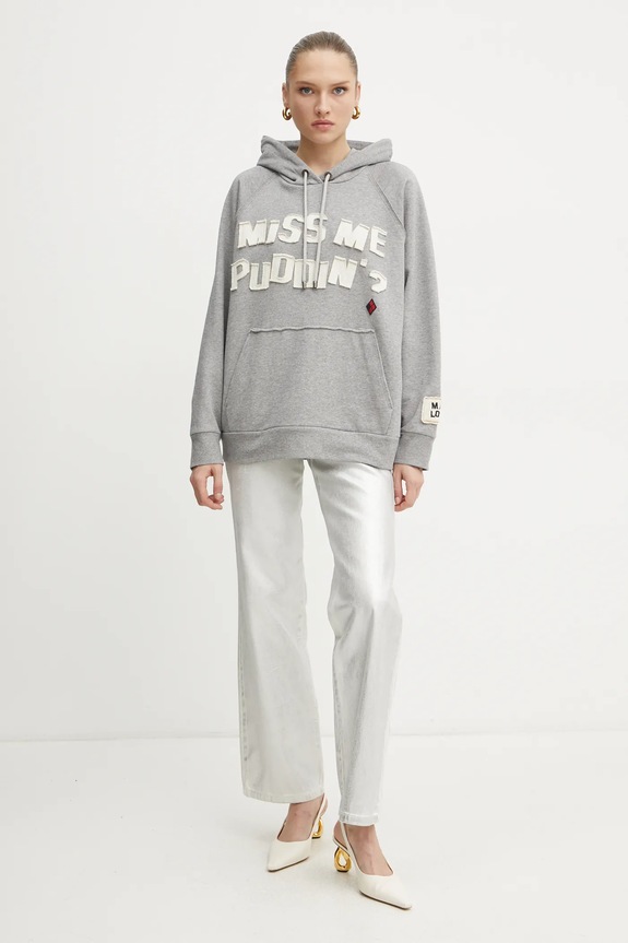 MAX&Co. bluza bawełniana 2518921011200 szary SS25