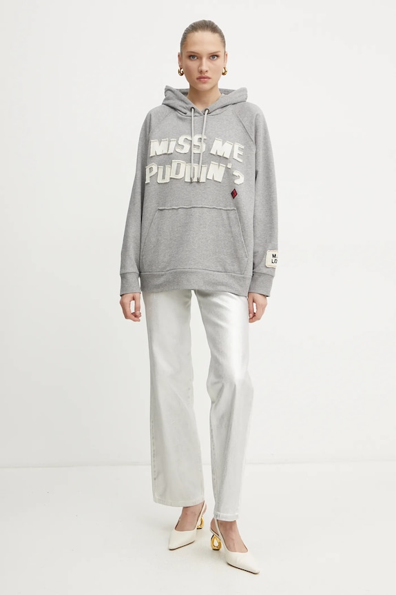 MAX&Co. bluza bawełniana 2518921011200 szary SS25