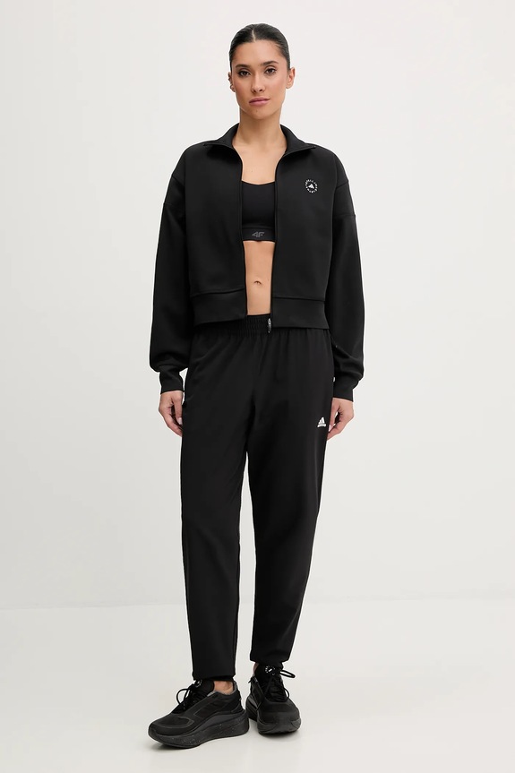 Tepláková mikina adidas by Stella McCartney JJ0084 čierna SS26