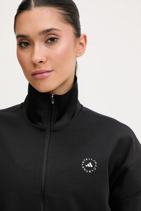 Tepláková mikina adidas by Stella McCartney čierna JJ0084