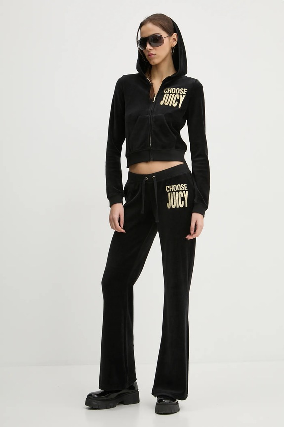 Juicy Couture felpa JCGAS125001 nero SS25