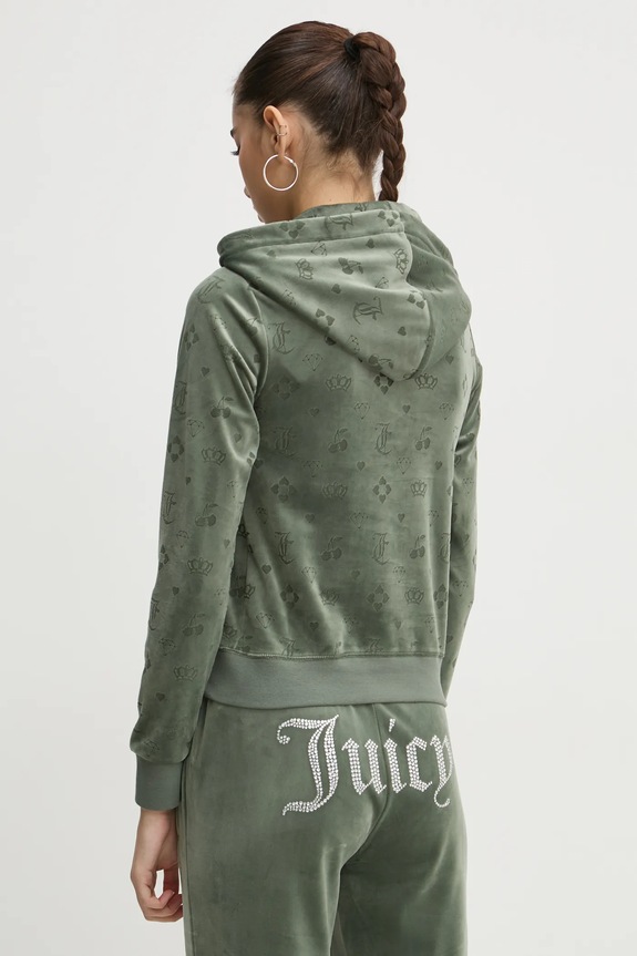 Odjeća Dukserica od velura Juicy Couture JCWAS125302 zelena