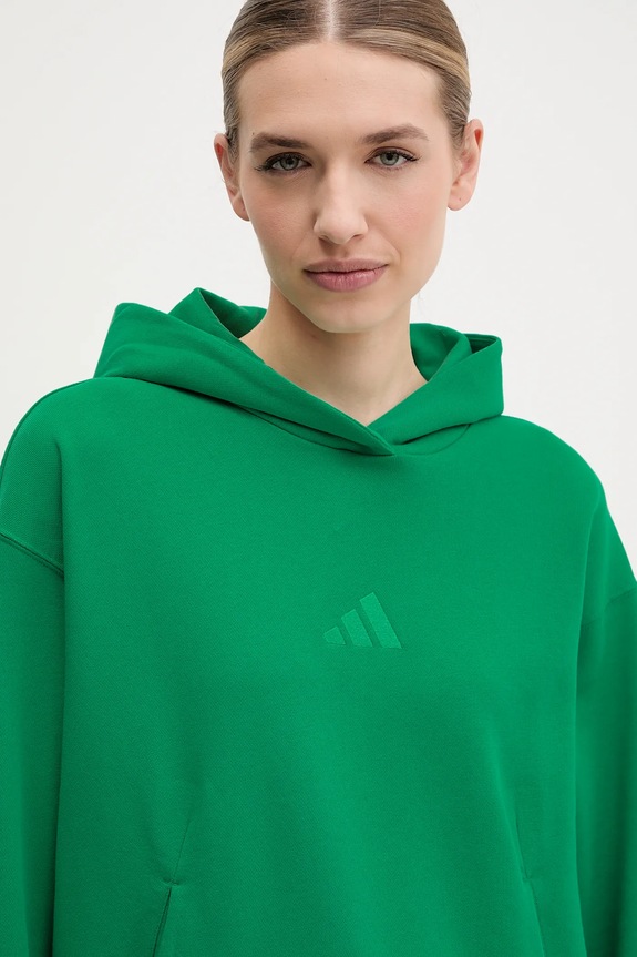 adidas bluza bawełniana ALL SZN zielony JD4719