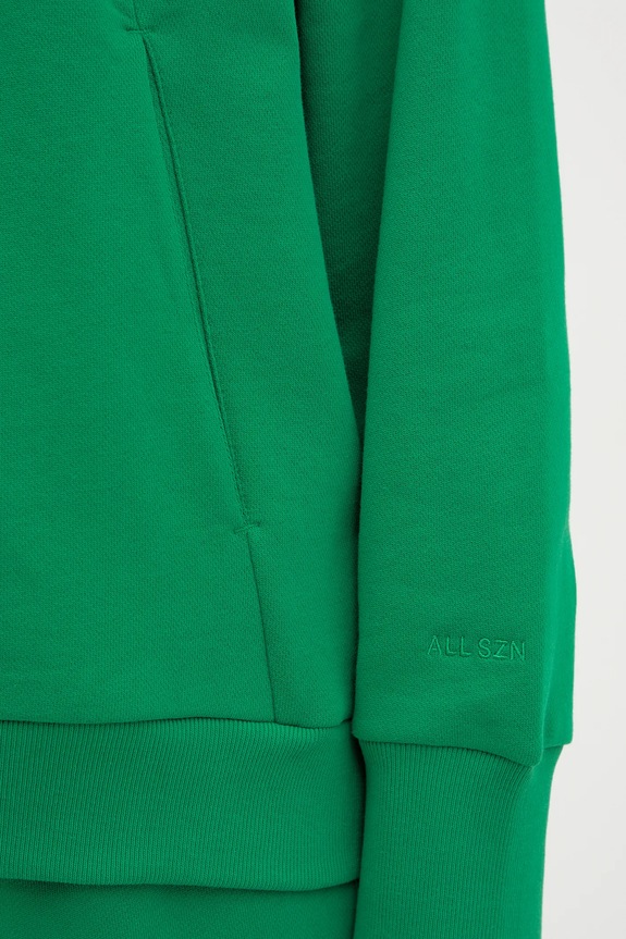 adidas bluza bawełniana ALL SZN JD4719 zielony