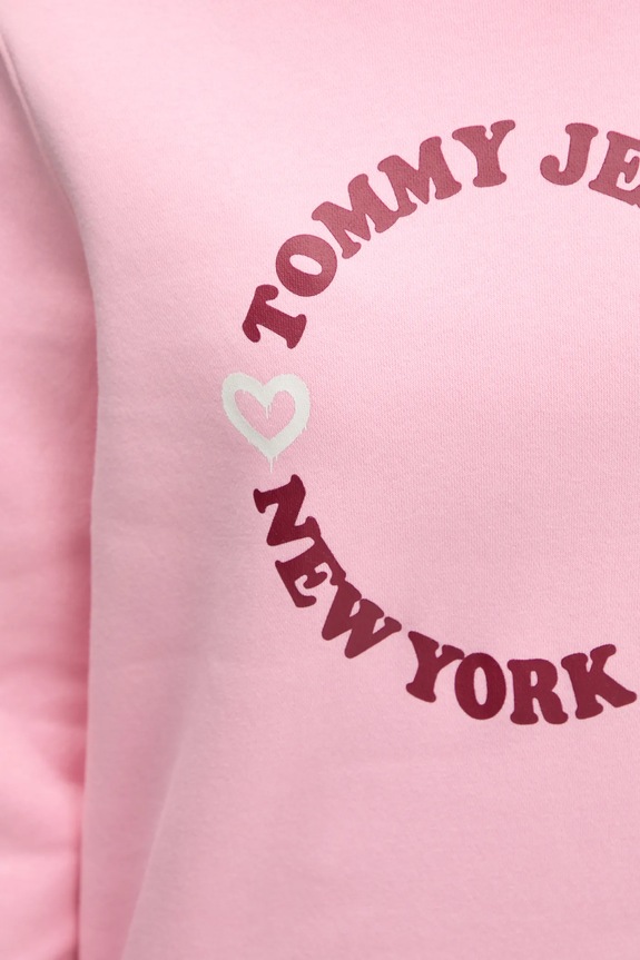 Dukserica Tommy Jeans DW0DW21770 roza