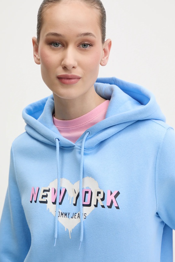 Mikina Tommy Jeans modrá DW0DW21771