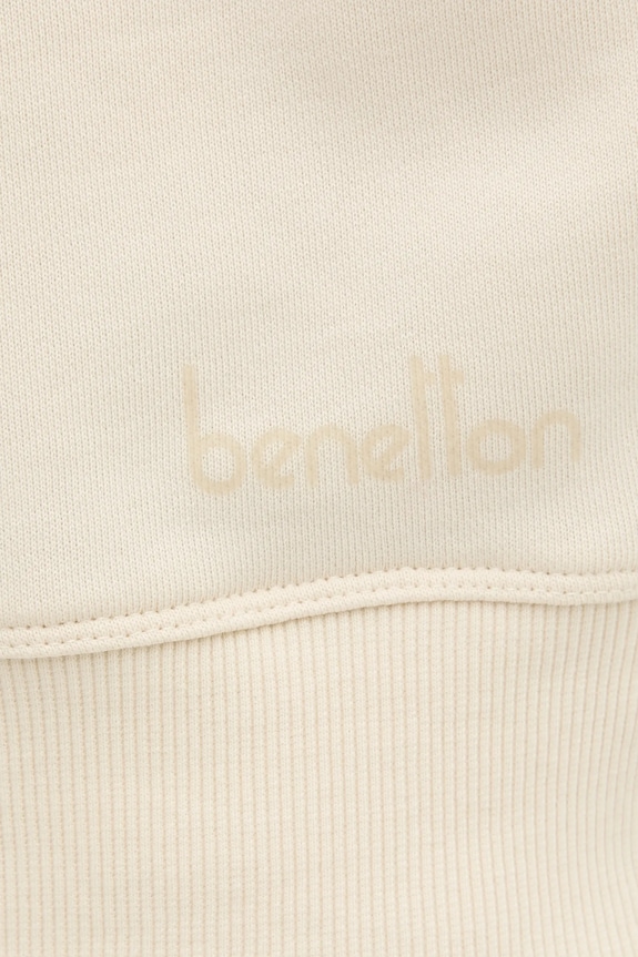 Bavlnená mikina United Colors of Benetton 3UNID109A béžová