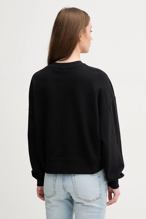 Oblečenie Bavlnená mikina United Colors of Benetton 3UNID109A čierna