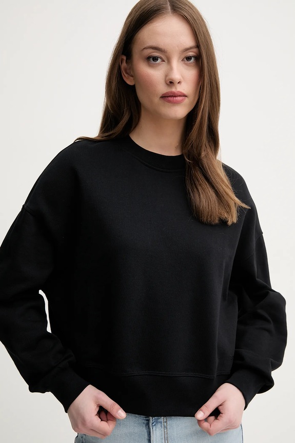 Bavlnená mikina United Colors of Benetton čierna 3UNID109A