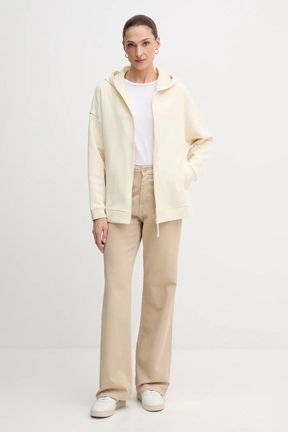 United Colors of Benetton hanorac de bumbac 3UNID500R bej AW25