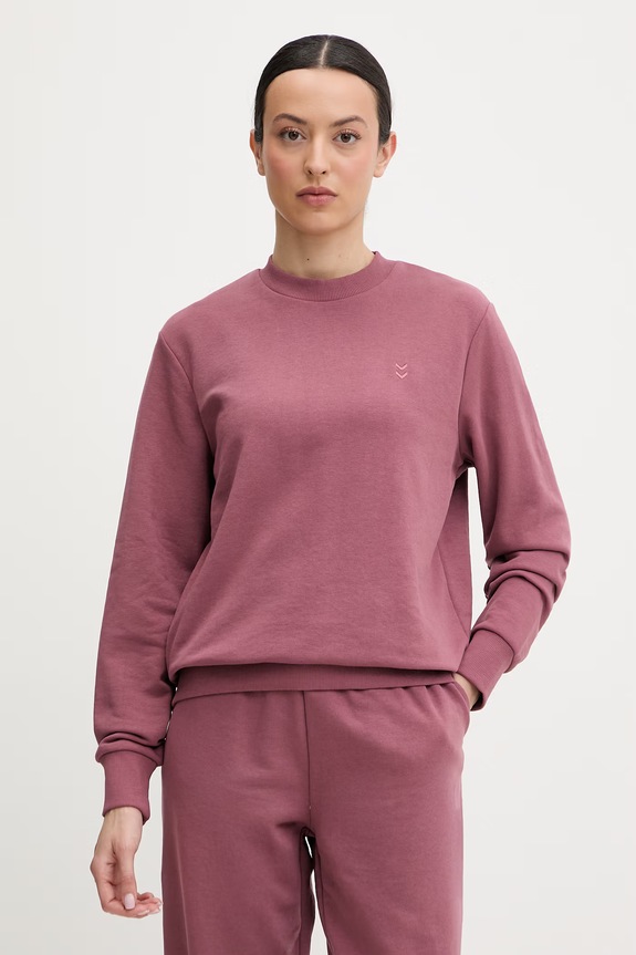 Hummel bluză uni roz 229601