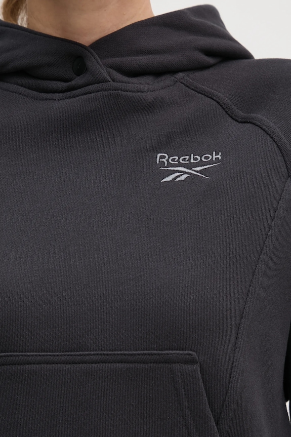 Βαμβακερή μπλούζα Reebok Classic 100214101 μαύρο