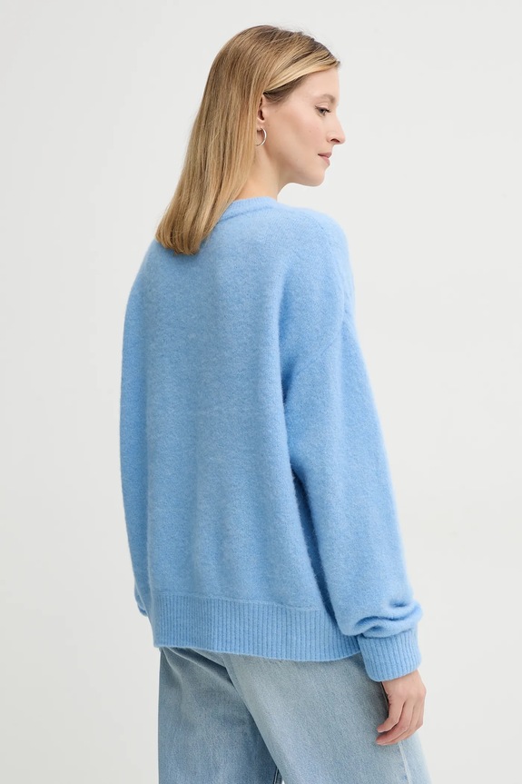 Odzież American Vintage sweter wełniany VITO18EE25 niebieski