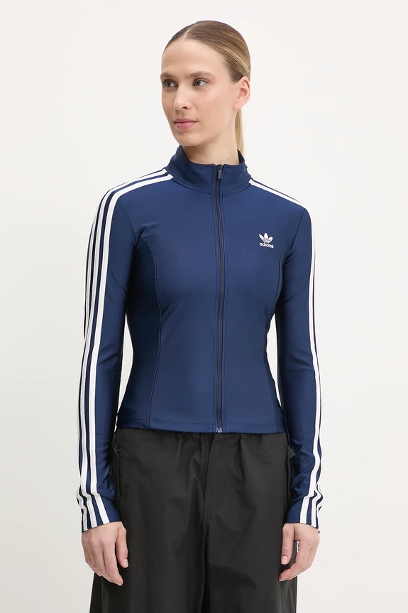 adidas Originals bluza 3-Stripes aplikacja granatowy JD5023