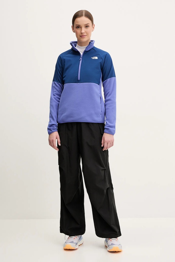 Αθλητική μπλούζα The North Face Glacier Heavyweight NF0A89JBAI41 μωβ SS25
