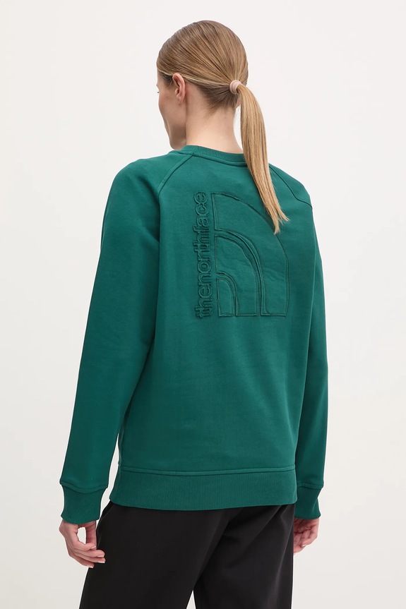 Ruházat The North Face pamut melegítőfelső Relaxed NF0A8C396GI1 zöld
