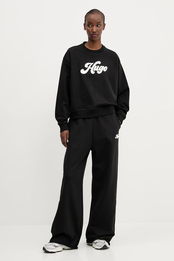 Μπλούζα HUGO 50541169 μαύρο SS25