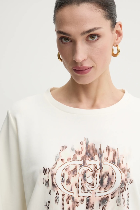 Liu Jo bluza beżowy TA5168.FS090