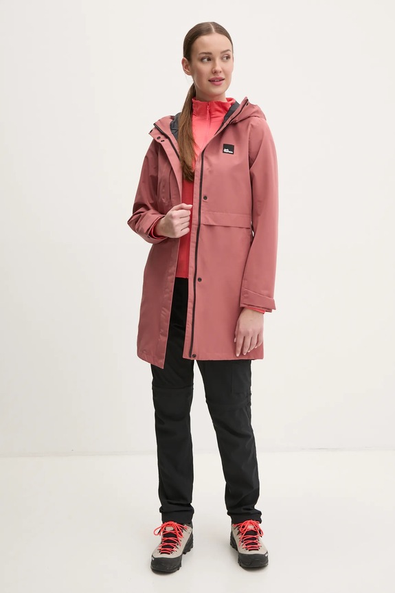 Jack Wolfskin bluza sportowa Prelight A63790 pomarańczowy SS25