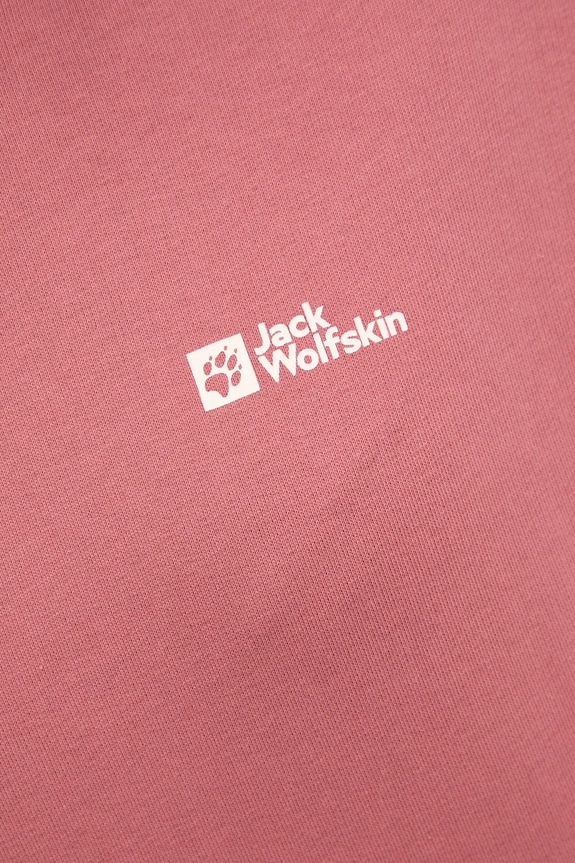 Jack Wolfskin bluza bawełniana Essential A63848 pomarańczowy