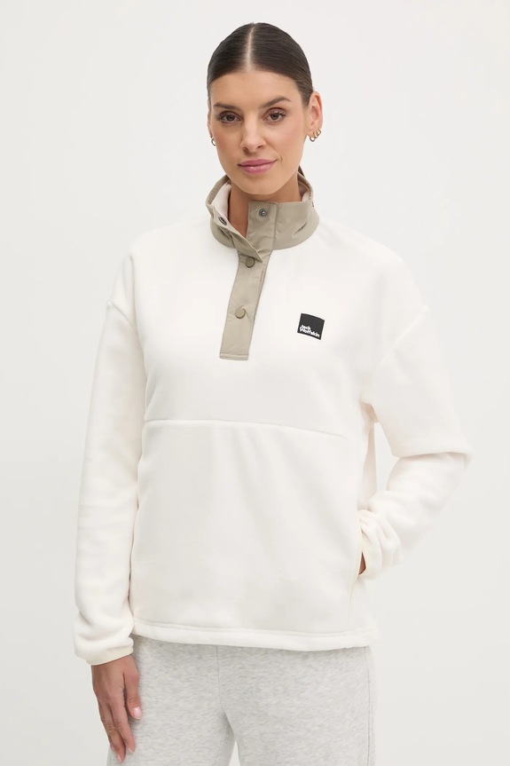 Jack Wolfskin bluza polarowa Sumetro bez kaptura beżowy A64110