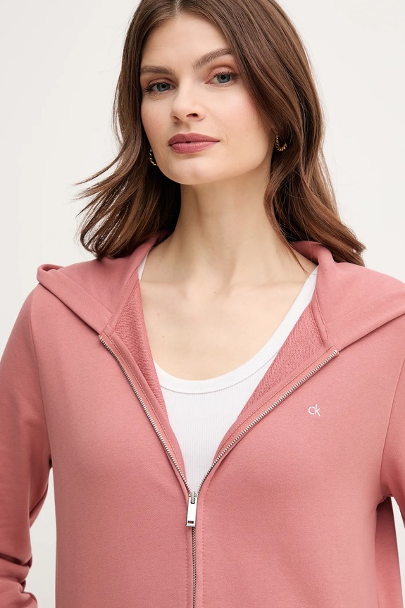 Calvin Klein bluza bawełniana pomarańczowy K20K208426